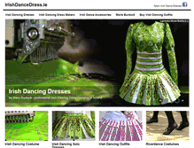 Tablet Screenshot of irishdancedress.ie